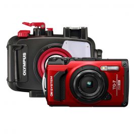 Olympus Tough TG-7 Red + PT-059 underwater housing