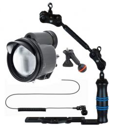 Inon Z-330 Strobe set with tray with handle and ball arm