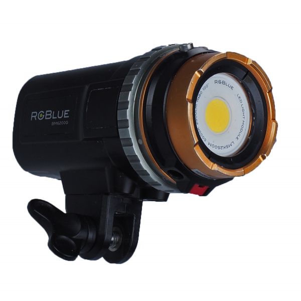 Used RGBlue System02 2500 lumen underwater video light