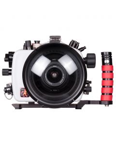 Ikelite underwater housing for Nikon D850 DSLR camera - front view