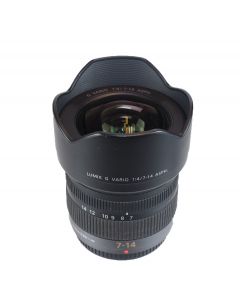 Used Panasonic G Vario 1:4/7-14 ASPH Lumix zoom lens