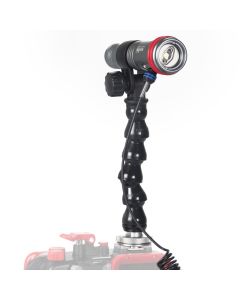 WeeFine Smart Focus 1000 light with shoe flex arm and cable