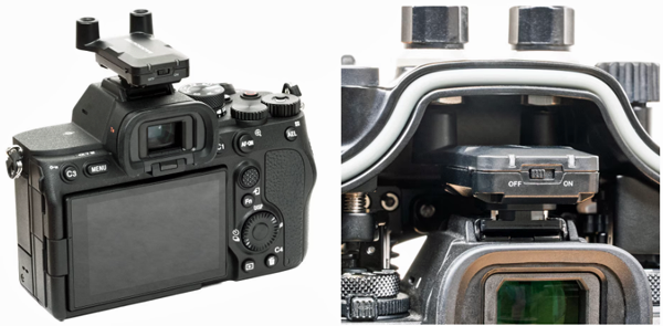 The Backscatter Smart Control Optical TTL Flash Trigger for full-frame Sony Nauticam housings is a direct fit.